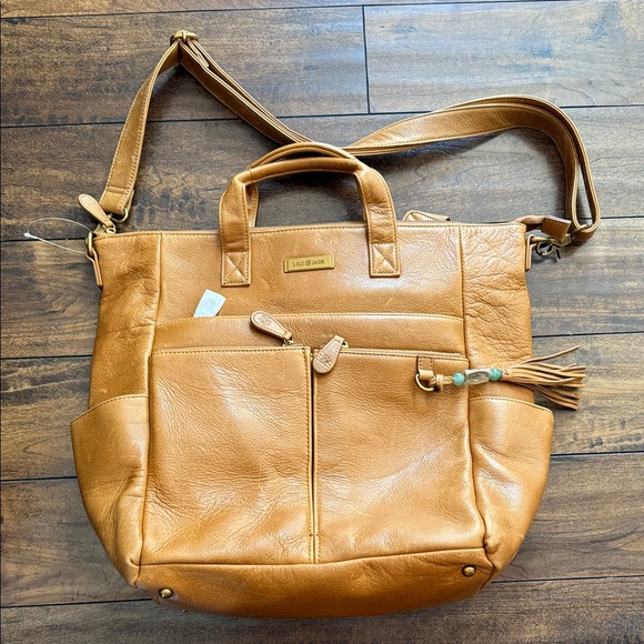 Lux & Nyx Tan Leather Backpack - Picture 1 of 2